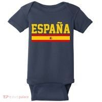 Spain Espana Spanish Flag Pride Sports Fan Soccer Gift Baby Bodysuit thumb 0