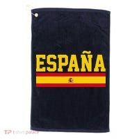 Spain Espana Spanish Flag Pride Sports Fan Soccer Gift Golf Towel thumb 0