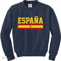 Spain Espana Spanish Flag Pride Sports Fan Soccer Gift Kids Sweatshirt thumb 0