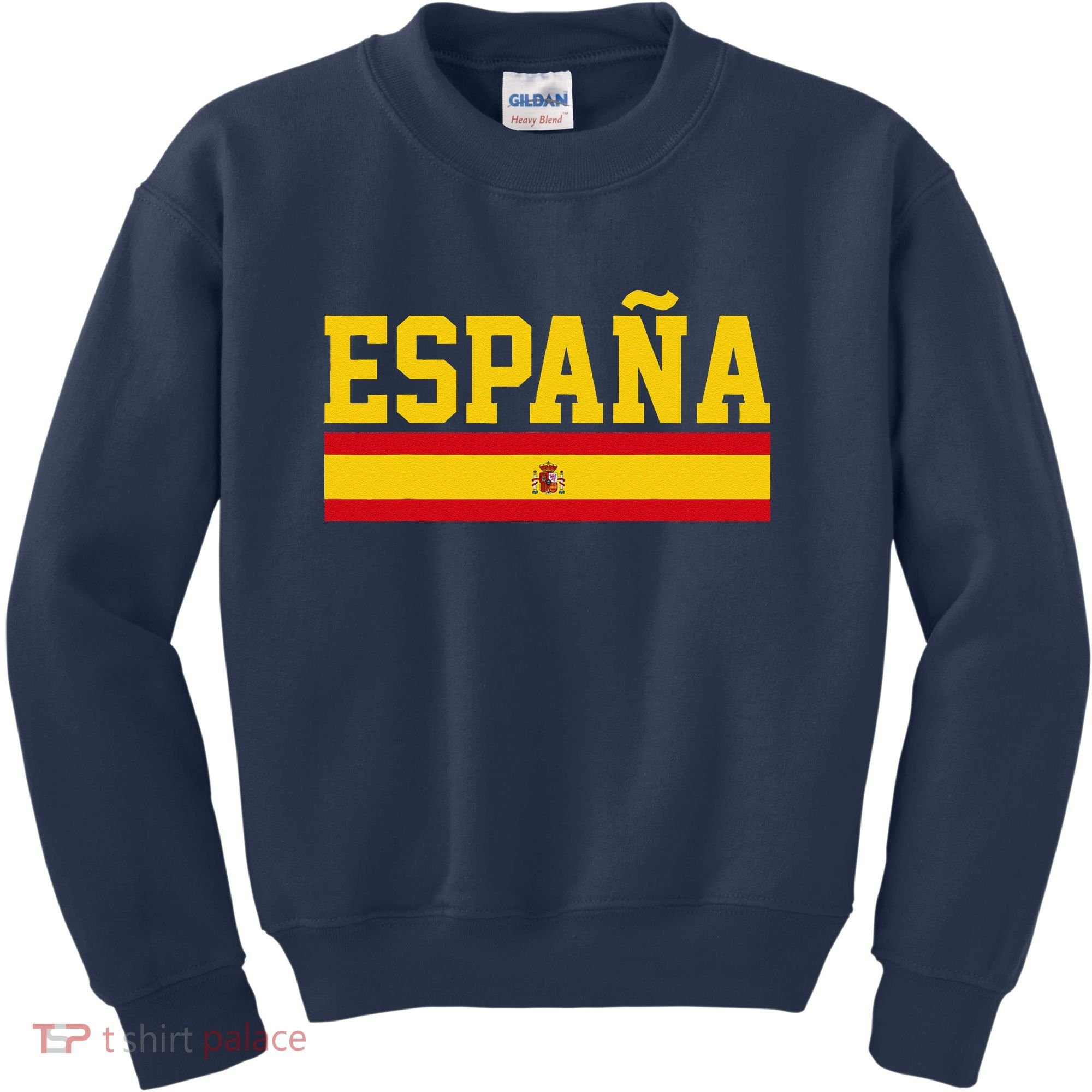 Spain Espana Spanish Flag Pride Sports Fan Soccer Gift Kids Sweatshirt
