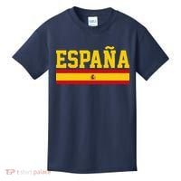 Spain Espana Spanish Flag Pride Sports Fan Soccer Gift Kids T-Shirt thumb 0
