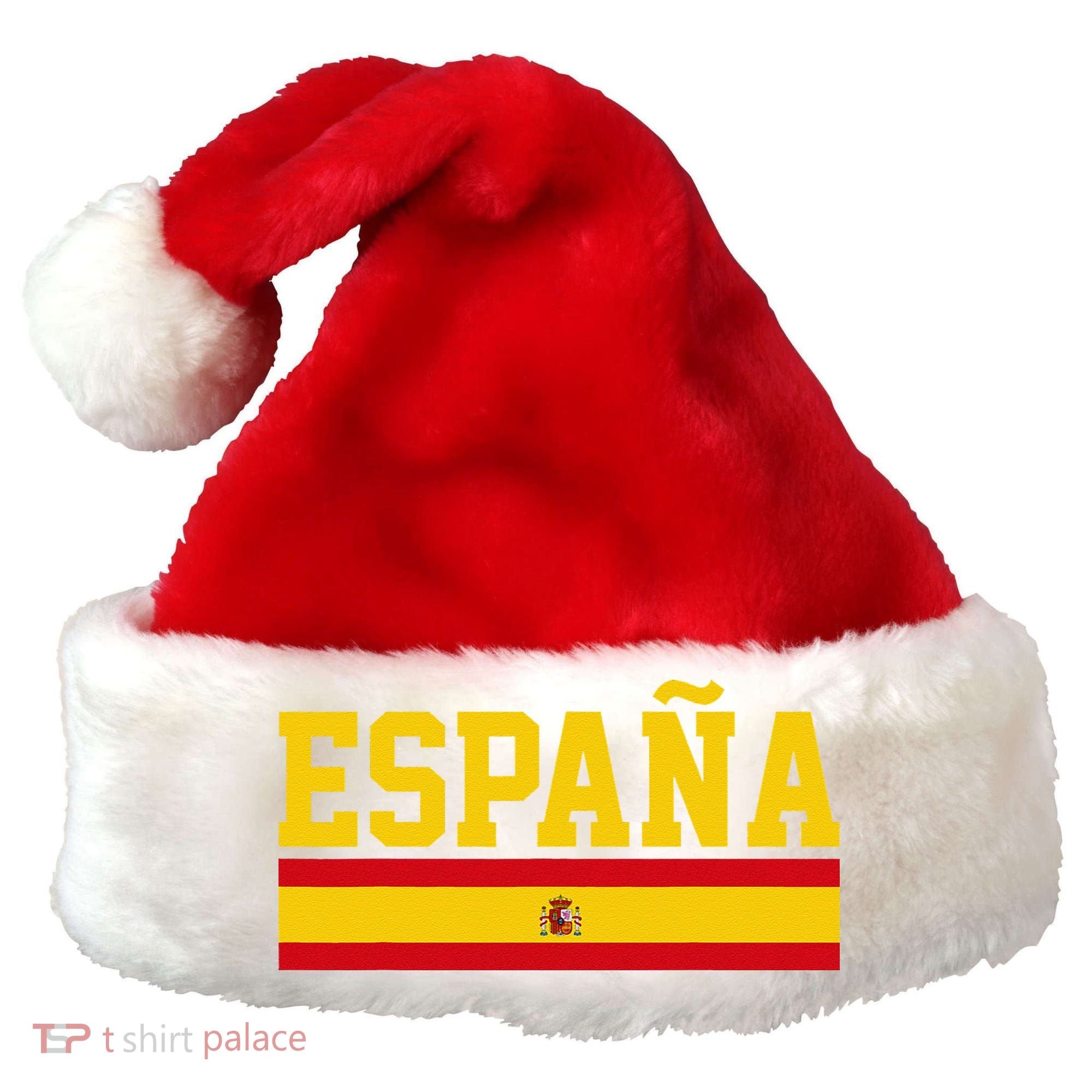 Spain Espana Spanish Flag Pride Sports Fan Soccer Gift Santa Hat