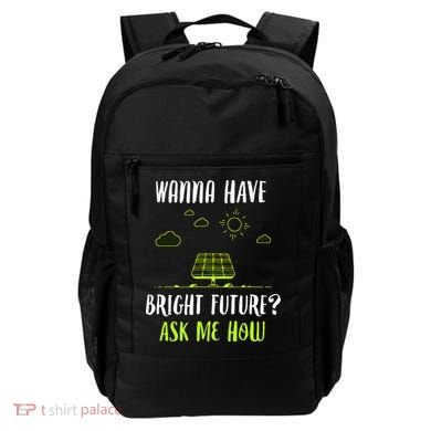 Solar Energy Solar Panels Bright Future Funny Solar Power Backpack