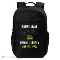 Solar Energy Solar Panels Bright Future Funny Solar Power Backpack thumb 0