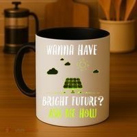 Solar Energy Solar Panels Bright Future Funny Solar Power Coffee Mug thumb 4