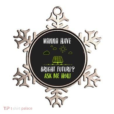 Solar Energy Solar Panels Bright Future Funny Solar Power Ornament