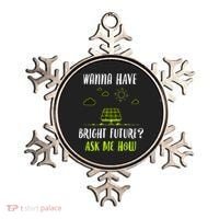 Solar Energy Solar Panels Bright Future Funny Solar Power Ornament thumb 0