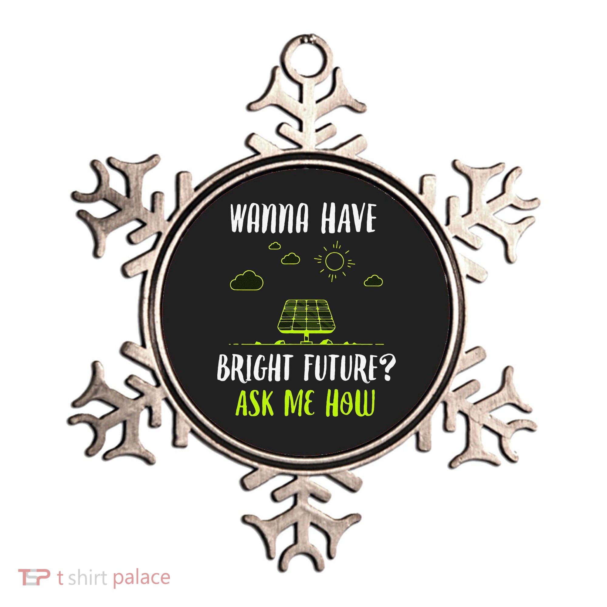Solar Energy Solar Panels Bright Future Funny Solar Power Ornament
