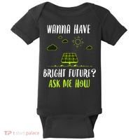 Solar Energy Solar Panels Bright Future Funny Solar Power Baby Bodysuit thumb 0