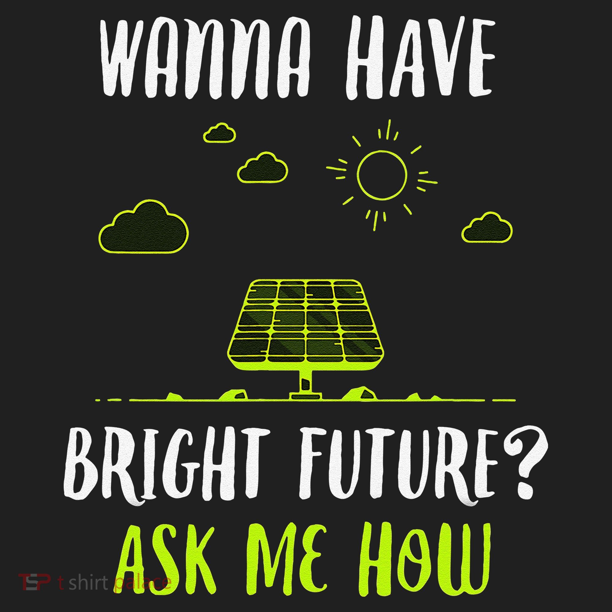 Solar Energy Solar Panels Bright Future Funny Solar Power Golf Towel
