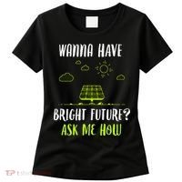 Solar Energy Solar Panels Bright Future Funny Solar Power Women's T-Shirt thumb 0