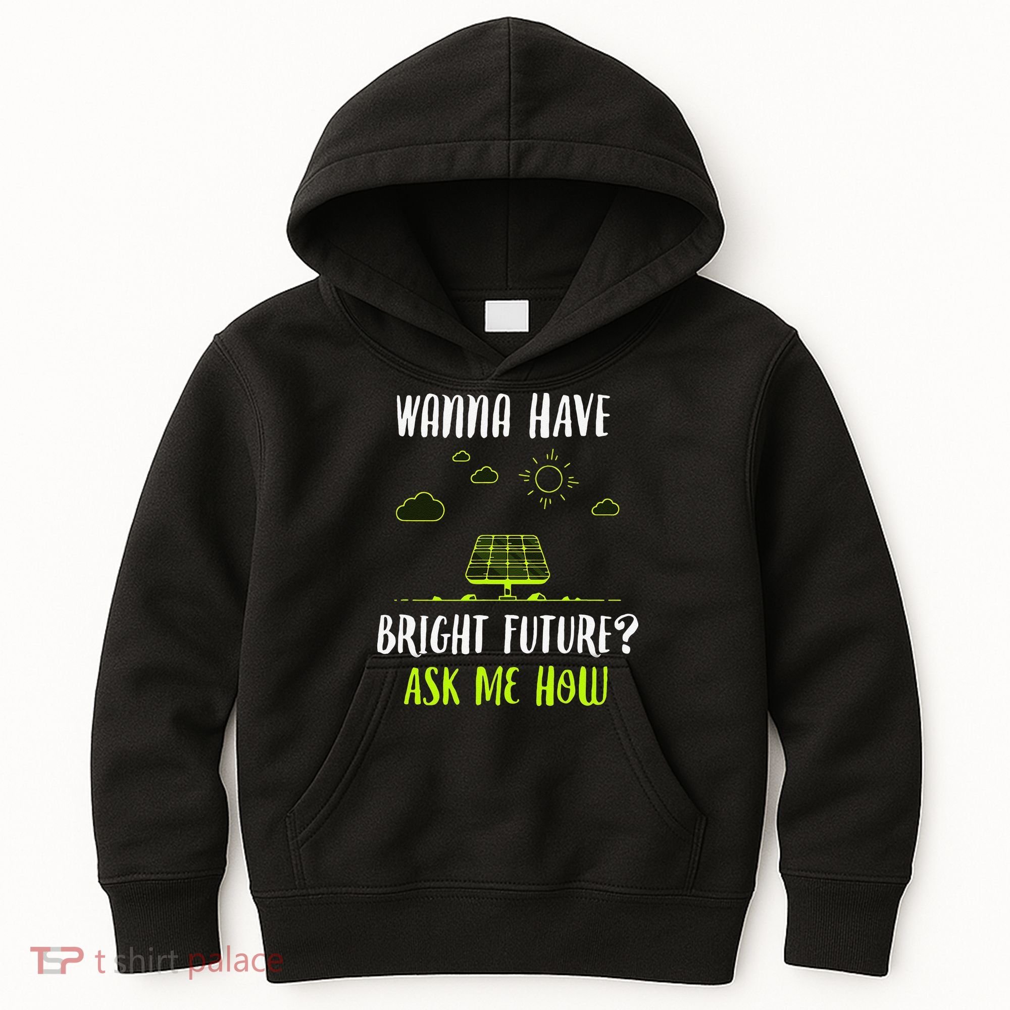 Solar Energy Solar Panels Bright Future Funny Solar Power Kids Hoodie