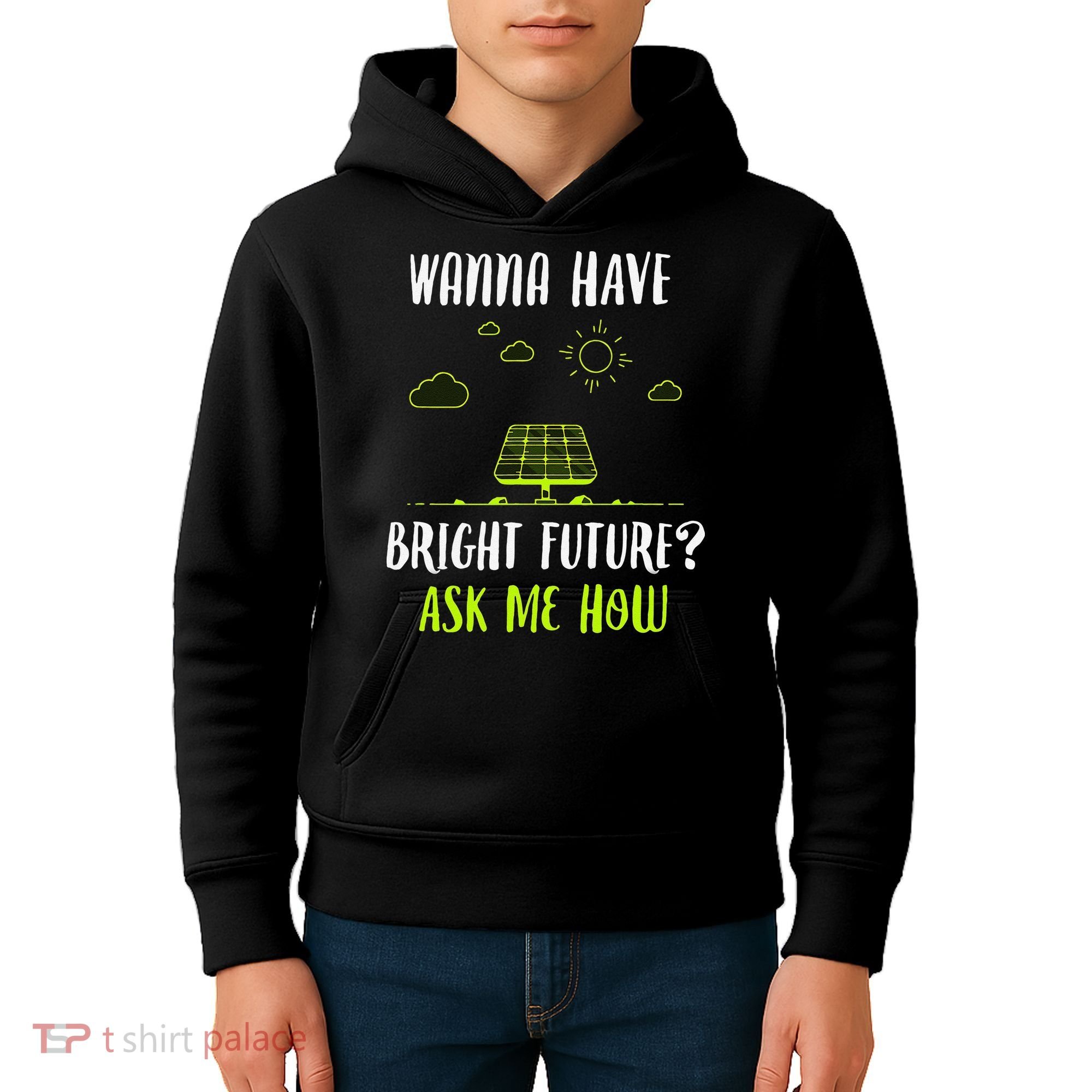 Solar Energy Solar Panels Bright Future Funny Solar Power Kids Hoodie