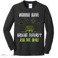 Solar Energy Solar Panels Bright Future Funny Solar Power Kids Long Sleeve Shirt thumb 0