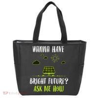 Solar Energy Solar Panels Bright Future Funny Solar Power Tote Bag thumb 0