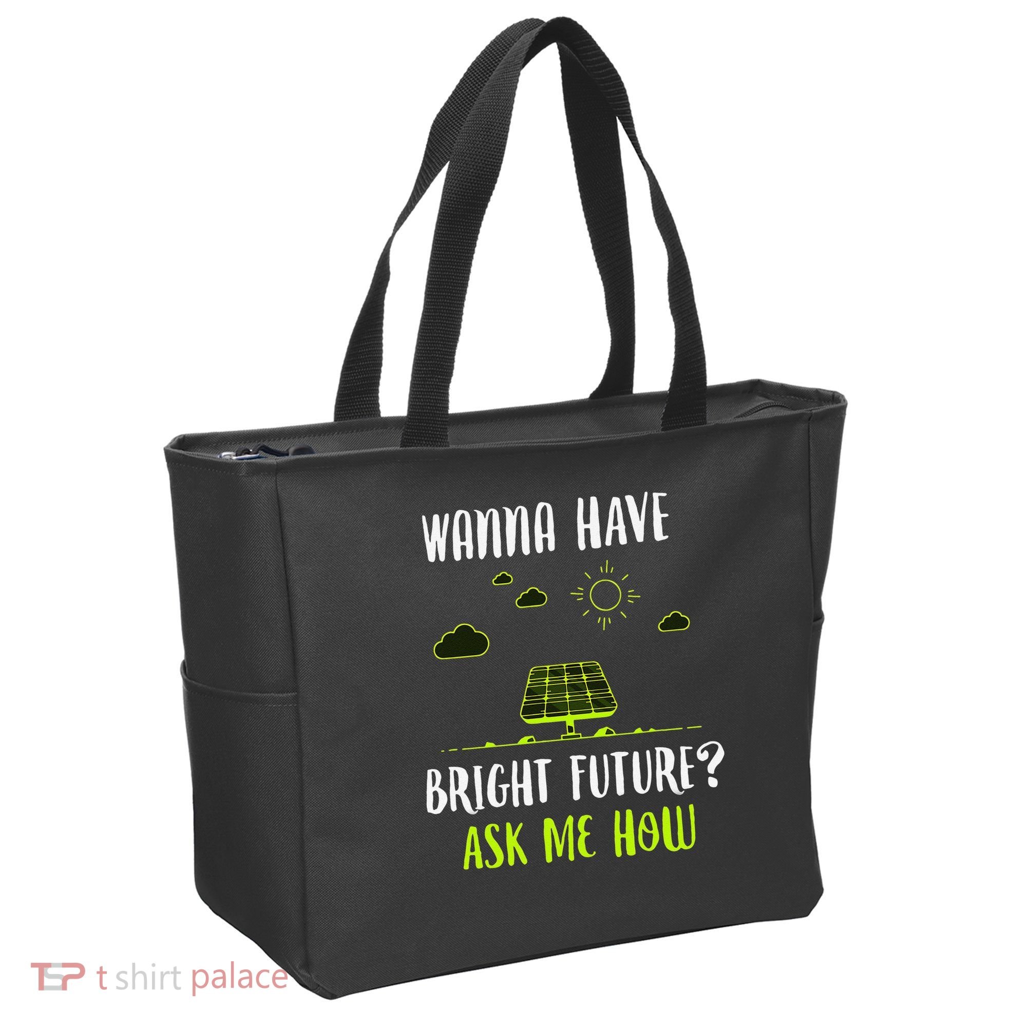 Solar Energy Solar Panels Bright Future Funny Solar Power Tote Bag