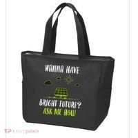 Solar Energy Solar Panels Bright Future Funny Solar Power Tote Bag thumb 3
