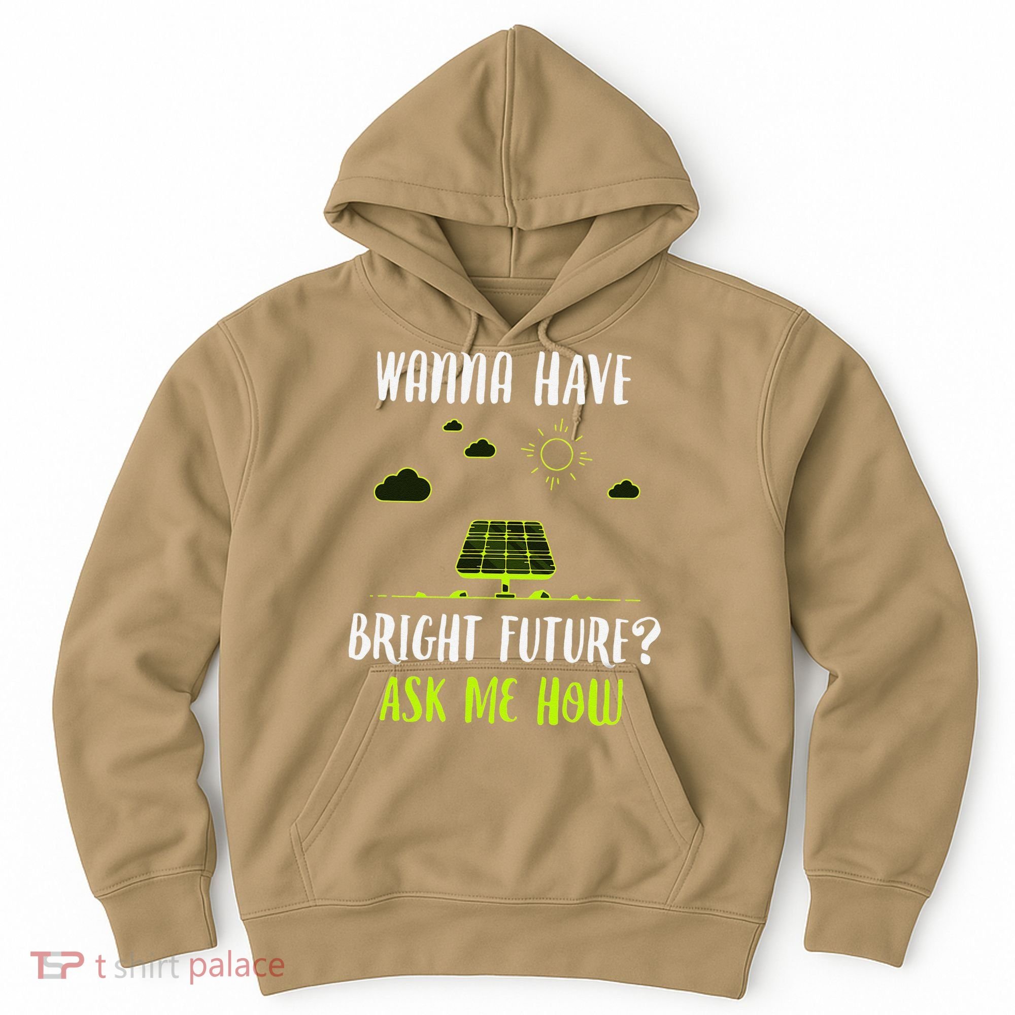 Solar Energy Solar Panels Bright Future Funny Solar Power Hoodie