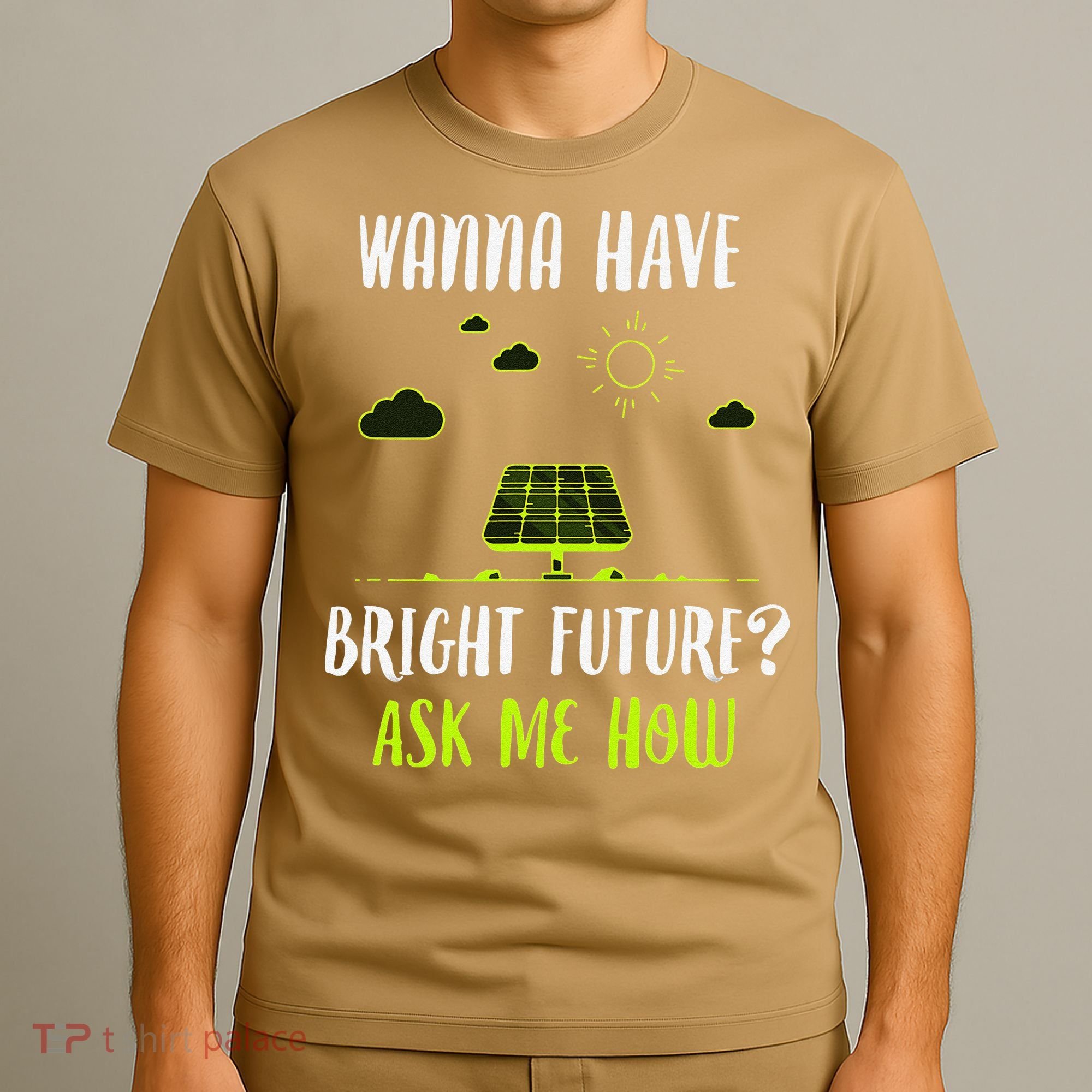 Solar Energy Solar Panels Bright Future Funny Solar Power T-Shirt