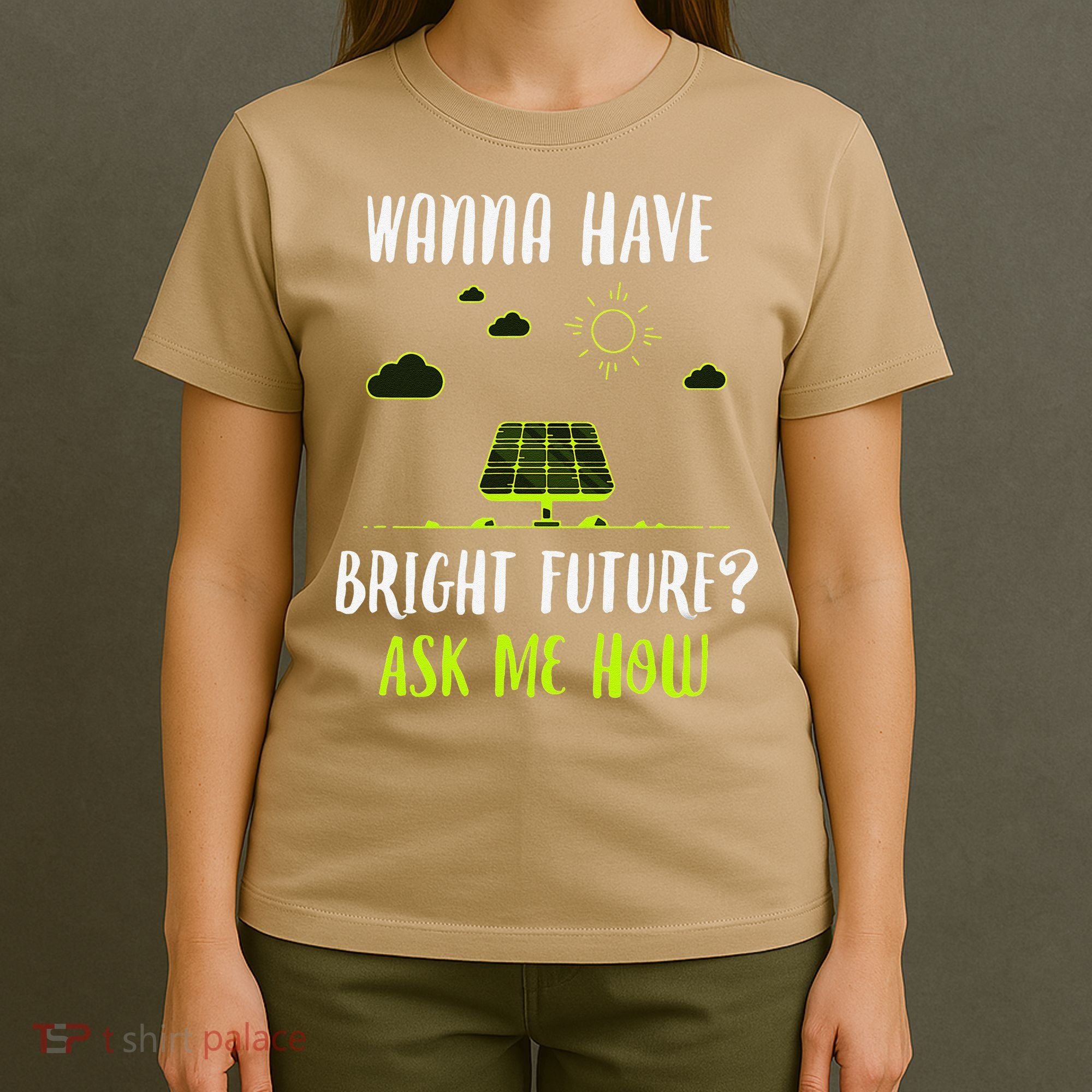 Solar Energy Solar Panels Bright Future Funny Solar Power T-Shirt