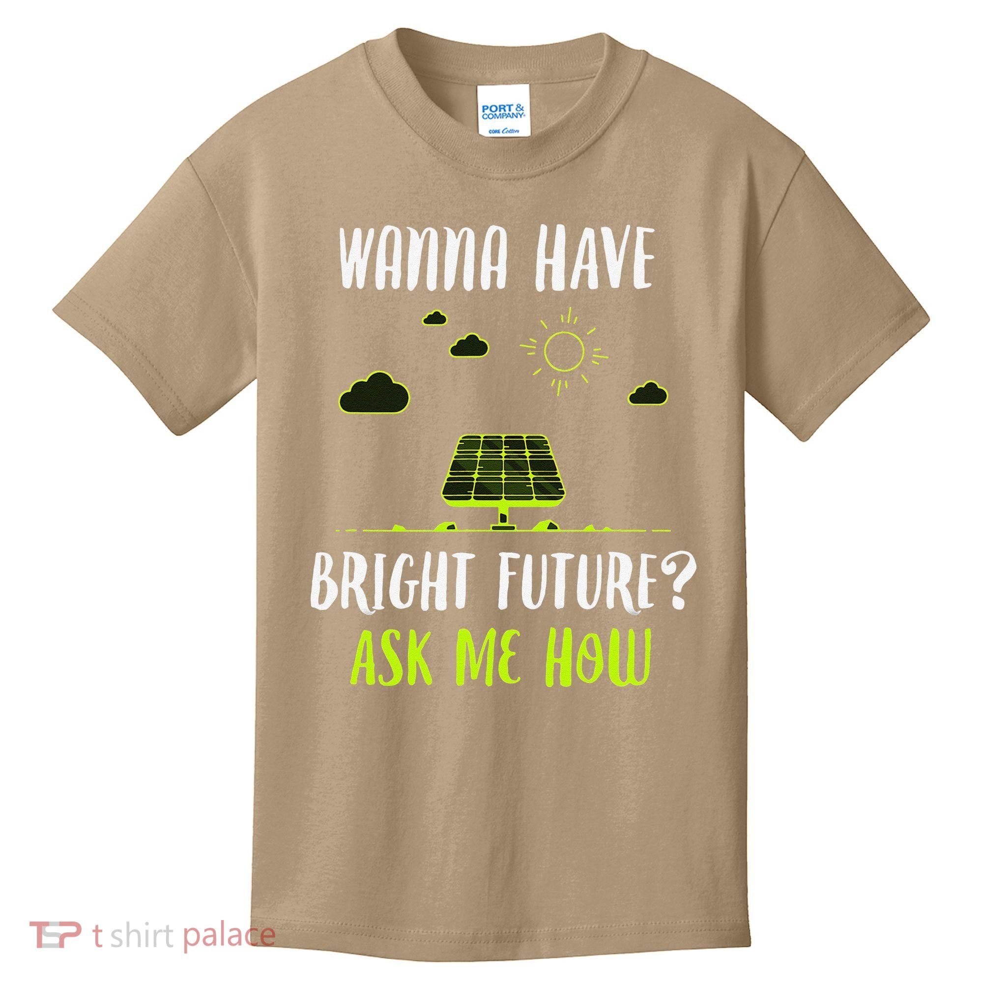 Solar Energy Solar Panels Bright Future Funny Solar Power Kids T-Shirt