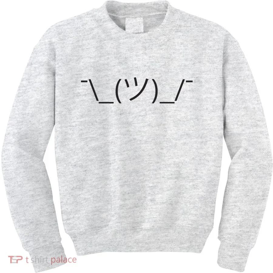 Shrugging Emoji Kids Sweatshirt