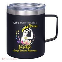 Support Ewings Sarcoma Awareness Gift 12oz Stainless Steel Coffee Mug thumb 0