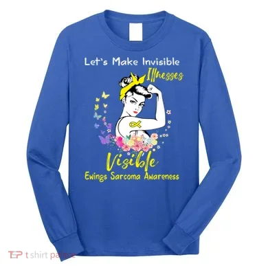 Support Ewings Sarcoma Awareness Gift Long Sleeve Shirt