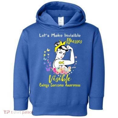 Support Ewings Sarcoma Awareness Gift Toddler Hoodie