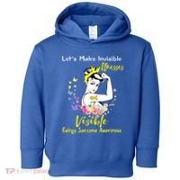 Support Ewings Sarcoma Awareness Gift Toddler Hoodie thumb 0