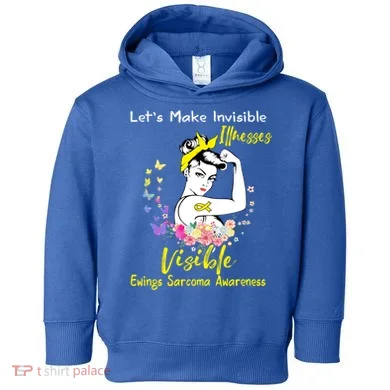 Support Ewings Sarcoma Awareness Gift Toddler Hoodie