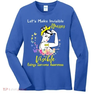 Support Ewings Sarcoma Awareness Gift Women's Long Sleeve Shirt