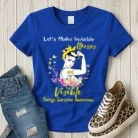 Support Ewings Sarcoma Awareness Gift Women's T-Shirt thumb 3