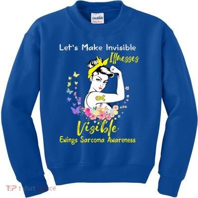 Support Ewings Sarcoma Awareness Gift Kids Sweatshirt