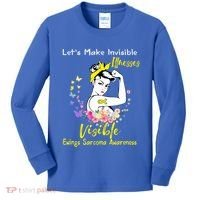 Support Ewings Sarcoma Awareness Gift Kids Long Sleeve Shirt thumb 0
