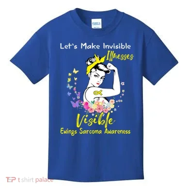 Support Ewings Sarcoma Awareness Gift Kids T-Shirt