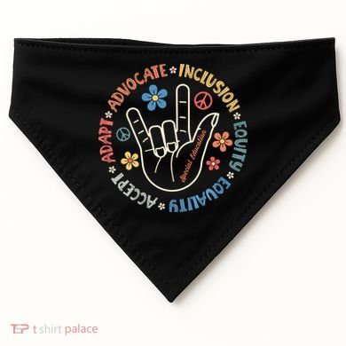 Special Education Teacher Inspirational Autism Awareness USA-Made Doggie Bandana