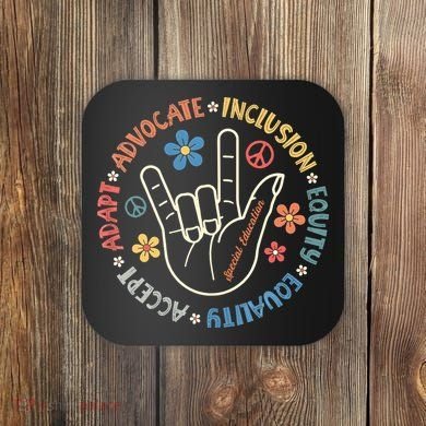 Special Education Teacher Inspirational Autism Awareness Coaster