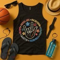 Special Education Teacher Inspirational Autism Awareness Tank Top thumb 4