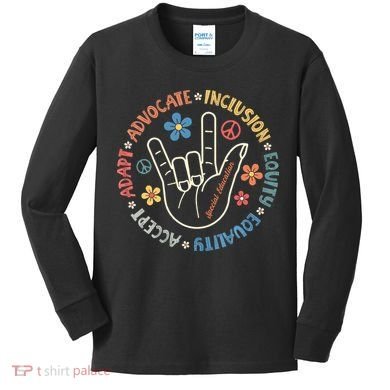 Special Education Teacher Inspirational Autism Awareness Kids Long Sleeve Shirt