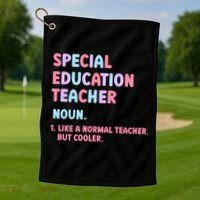 Special Education Teacher Gift Golf Towel thumb 1