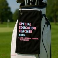 Special Education Teacher Gift Golf Towel thumb 2