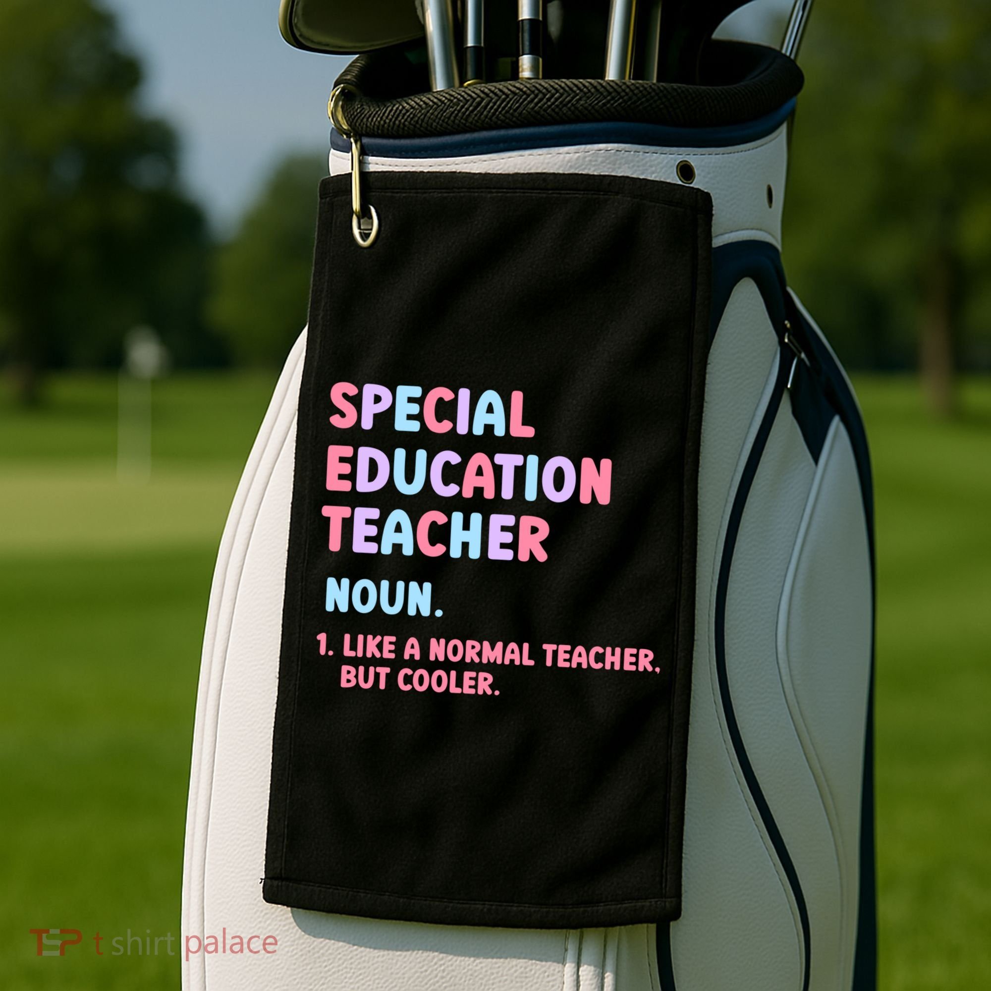 Special Education Teacher Gift Golf Towel