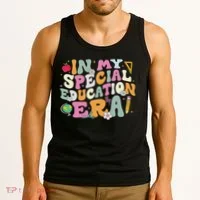 Special Education Teacher Era Inspirational Sped Aba Autism Tank Top thumb 3