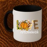 Special Education Teacher Love Fall Leopard Halloween Autumn Gift Coffee Mug thumb 2