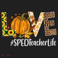 Special Education Teacher Love Fall Leopard Halloween Autumn Gift Beanie thumb 2