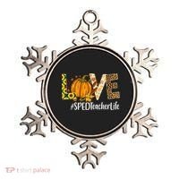 Special Education Teacher Love Fall Leopard Halloween Autumn Gift Ornament thumb 0