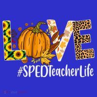 Special Education Teacher Love Fall Leopard Halloween Autumn Gift Toddler Hoodie thumb 2
