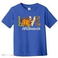 Special Education Teacher Love Fall Leopard Halloween Autumn Gift Toddler T-Shirt thumb 0