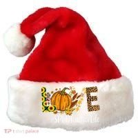 Special Education Teacher Love Fall Leopard Halloween Autumn Gift Santa Hat thumb 0